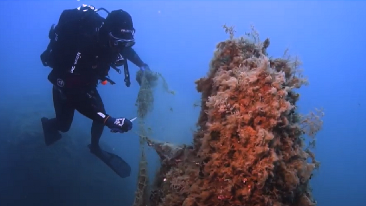 Reti fantasma: un problema che unisce pescatori e subacquei